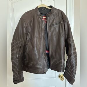 GUC Indian motorcycle jacket leather, brown, phoenix XL